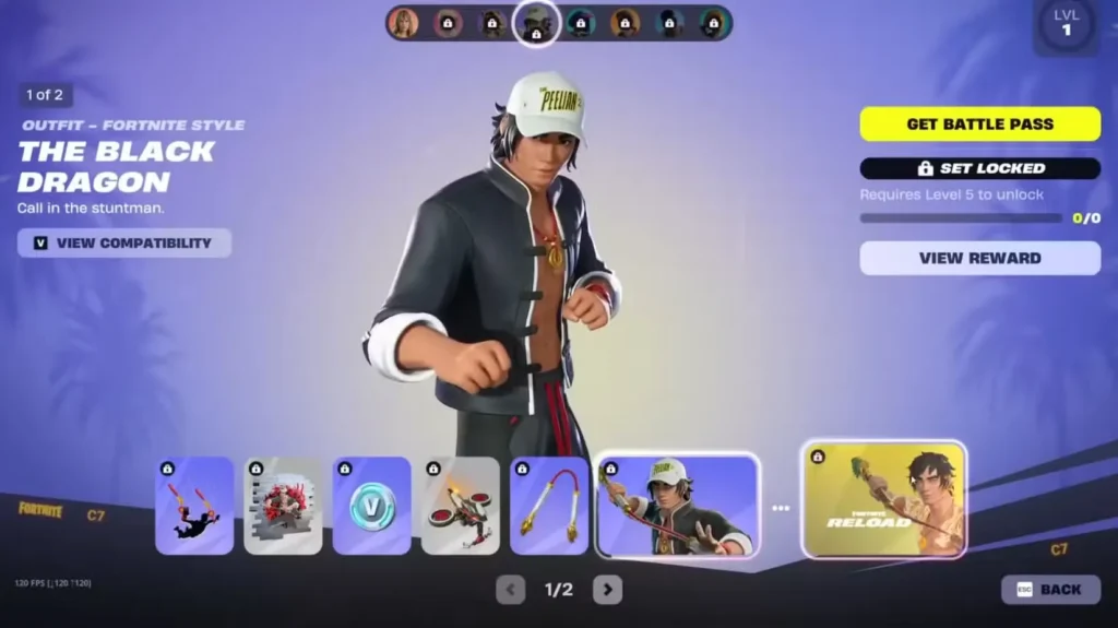 Carter Wu Page 1 in Fortnite Chapter 7 Season 1 Battle Pass