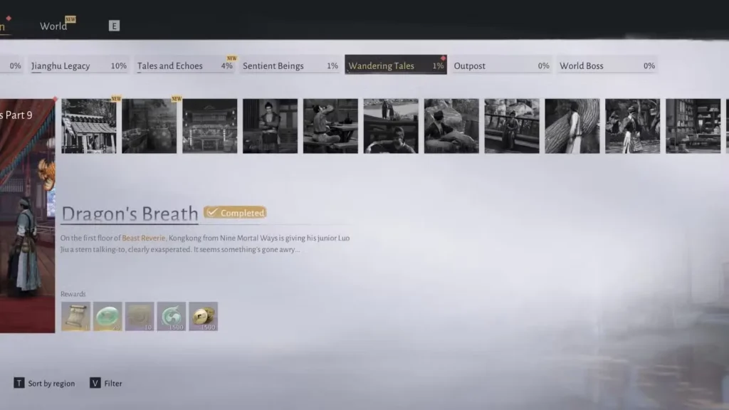 dragon's breath in where winds meet 