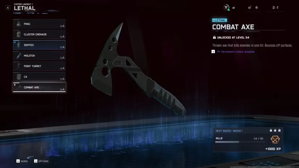 Combat Axe (Level 54) – The Reusable One-Hit Wonder in Black Ops 7