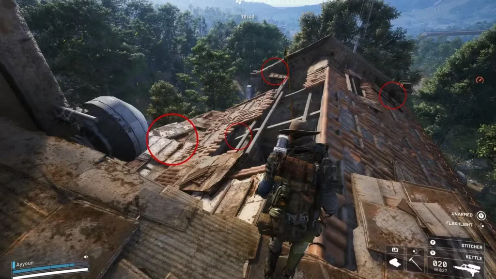 Common Button Locations #7: Damaged Roof