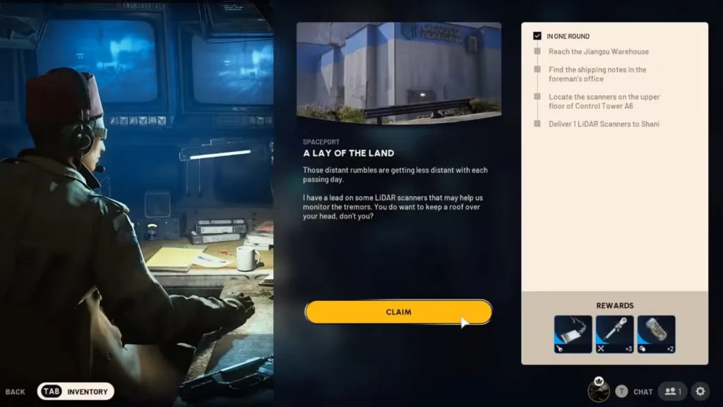 lay of the land quest