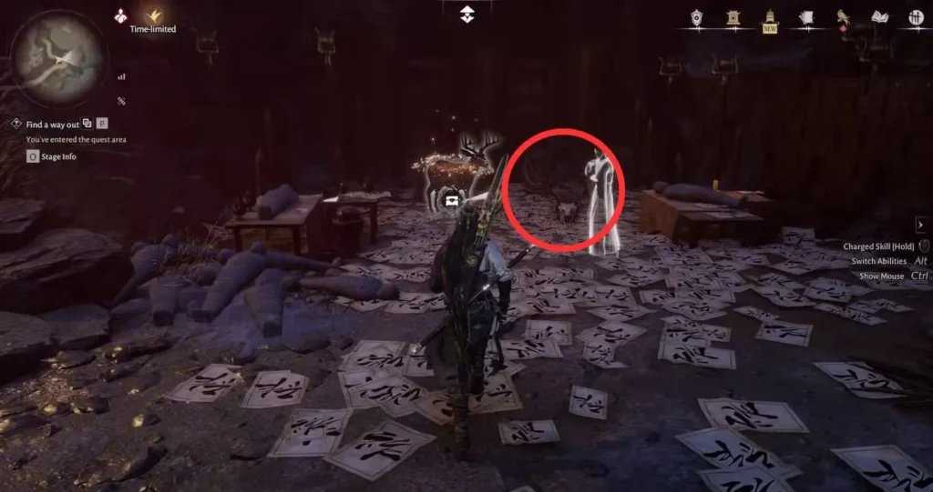 deer skull gleaming abyss where winds meet