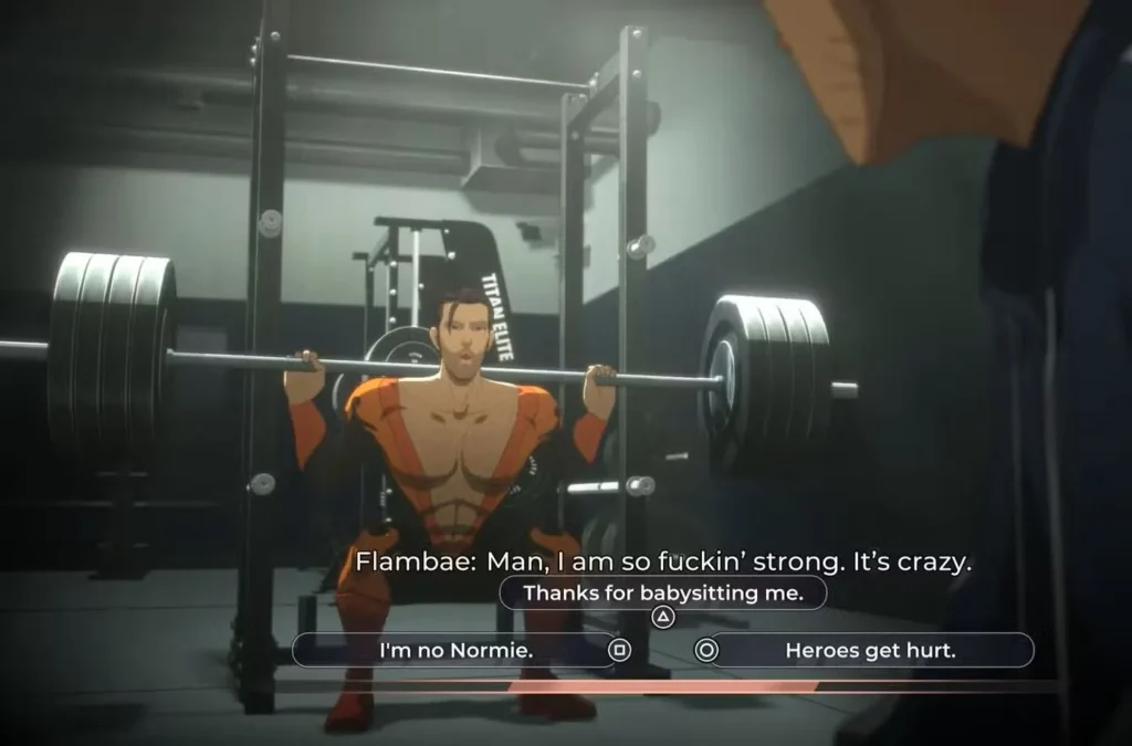 Opening Scene: Gym Conversation with Flambae