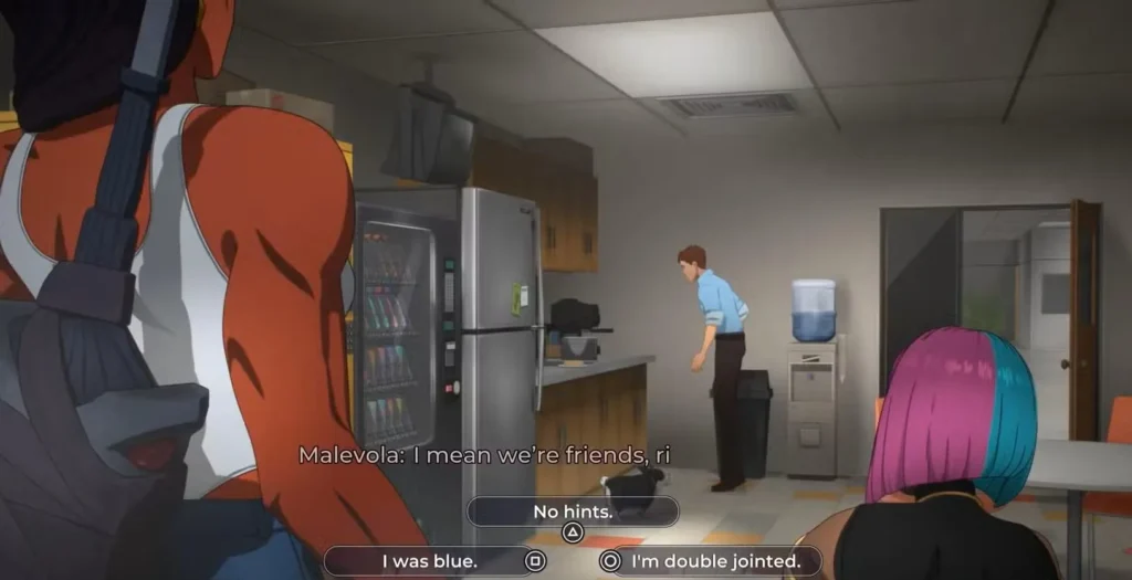 Break Room Scene: Identity Guessing Game