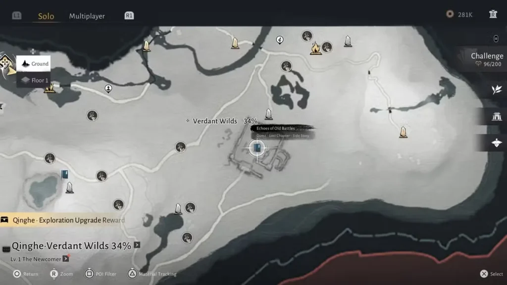 echoes of battle quest location in where winds meet