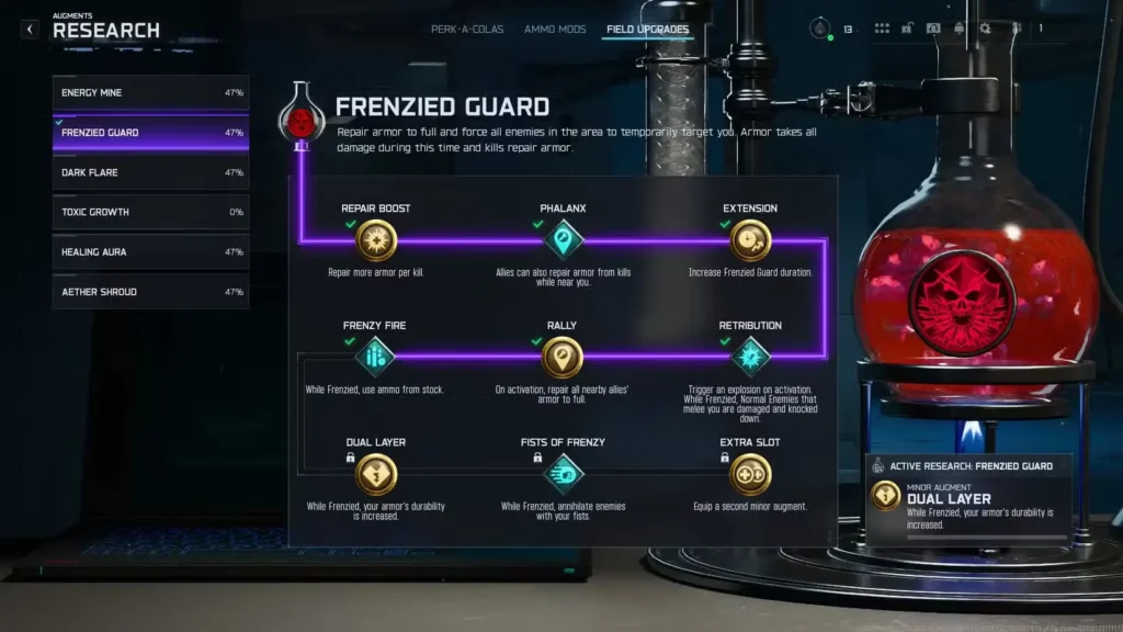 Field Upgrade Augment Research Unlock Criteria