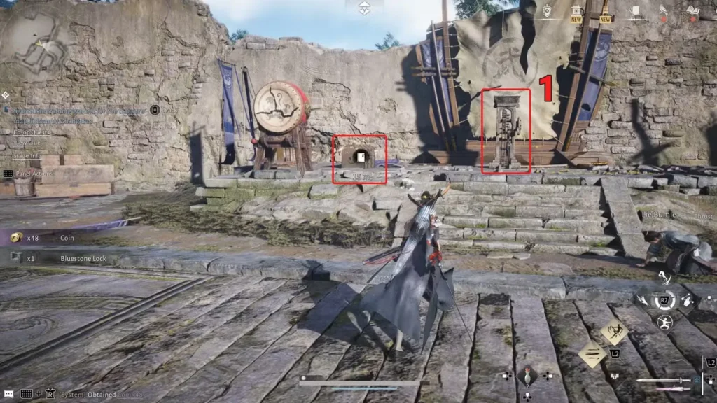 fire contraption and puzzle map location