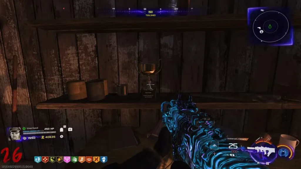 gold trophy at blackweter lake