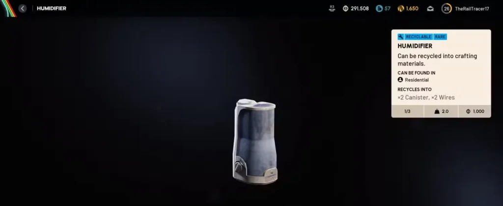 humidifiers in arc raiders