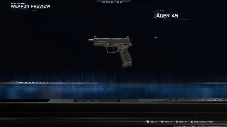 Jager 45 pistol