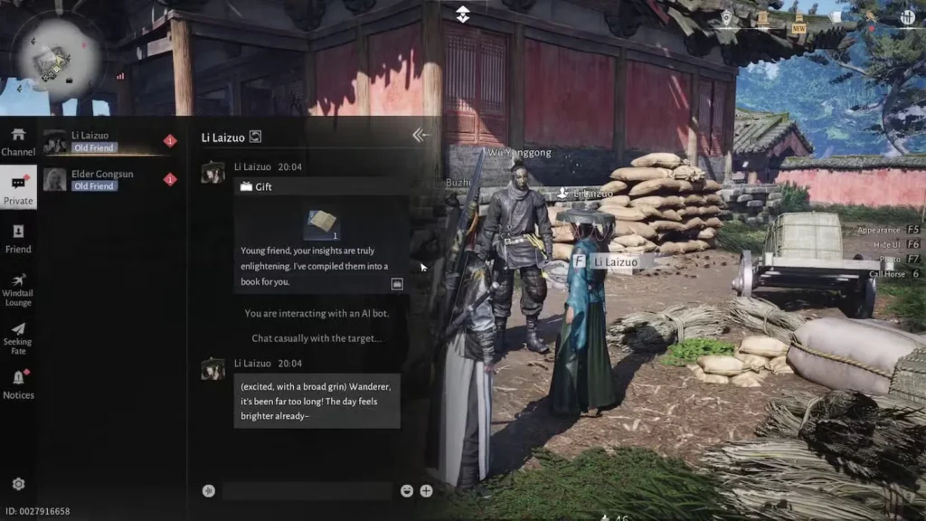 li laizuo in where winds meet