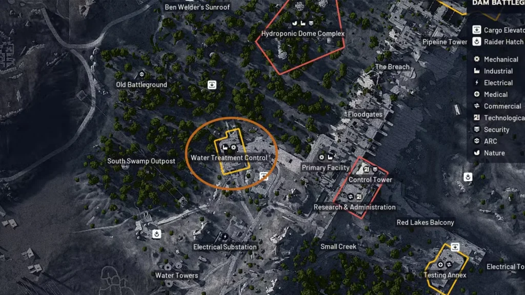 Locked Room at Dam Battlegrounds