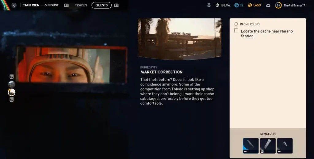 market correction quest guide