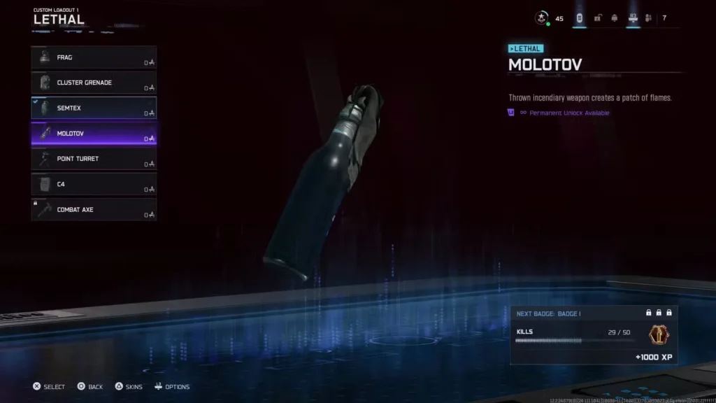 Molotov in black ops 7