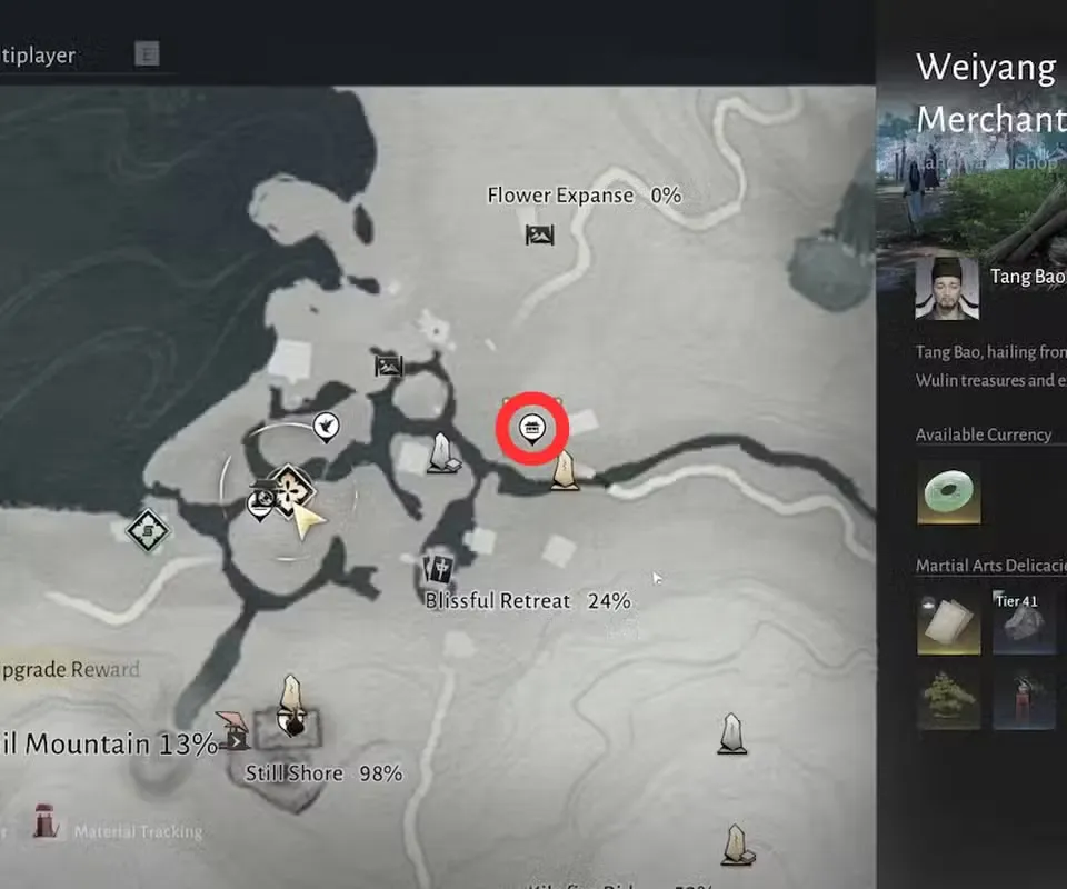 morale chant tang bao location in where winds meet