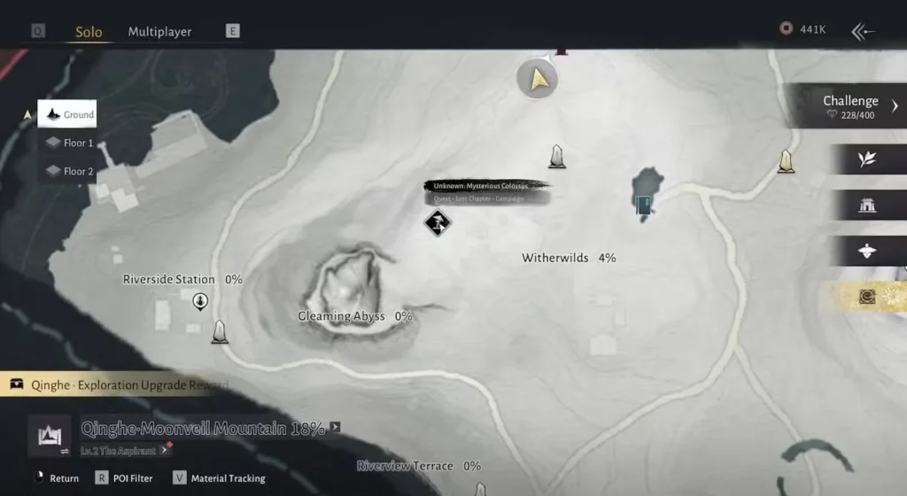 Mysterious Colossus Quest Location in Where Winds Meet