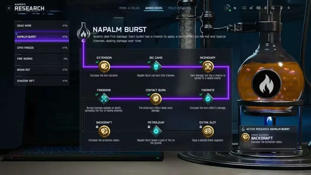 Napalm Burst: Best Augments for Damage Over Time