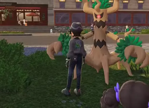 trevenant in lumiose in pokemon legends za