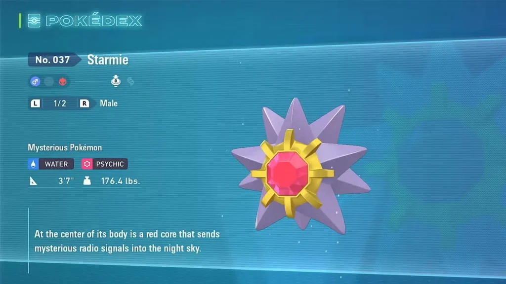 Starmie – The Stat-Boosted Surprise