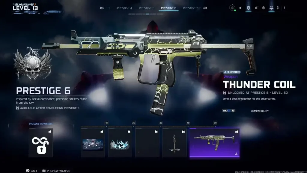 Prestige 6 Rewards: Aerial Dominance Theme