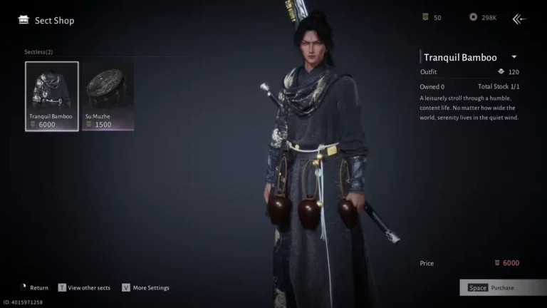 sectless in where winds meet