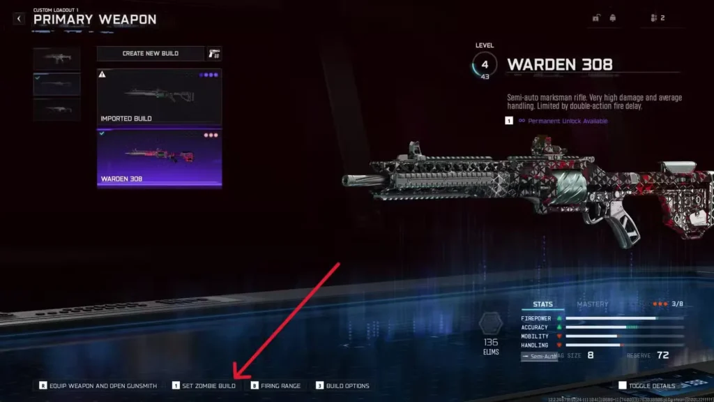 set zombies build in black ops 7