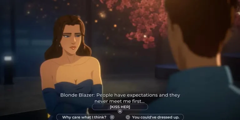 Option 2: Having Dinner with Blond Blazer