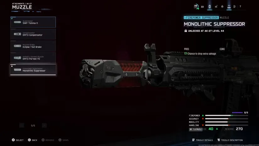 Suppressor Attachment (Essential - Always Active)
