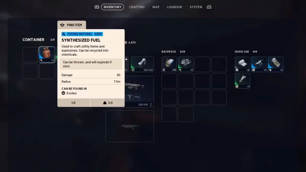 Synthesized Fuel in ARC Raiders