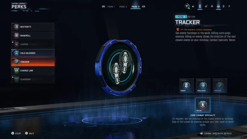 Tracker Perk (Level 32) – Or Your Favorite Perk in Black OPS 7