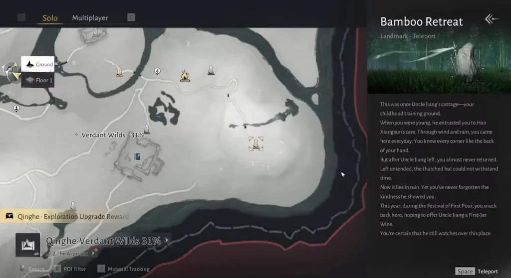 Finding the Initial Clues at Bamboo Retreat in Where Winds Meet