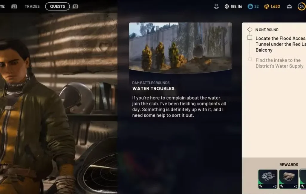 water troubles quest