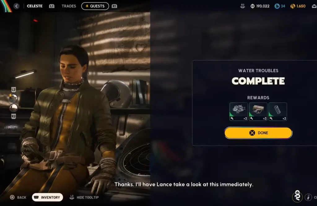 water troubles quest