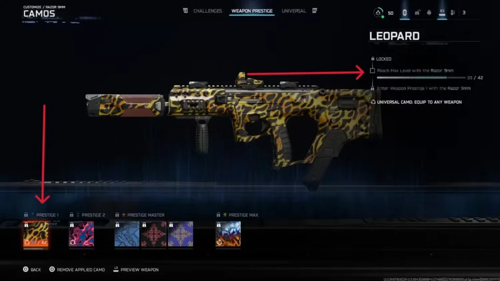 weapon prestige camos