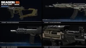 all season 1 attachments in black ops 7