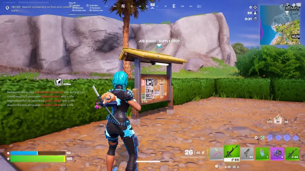 bulletin board in fortnite chapter 7 season 1