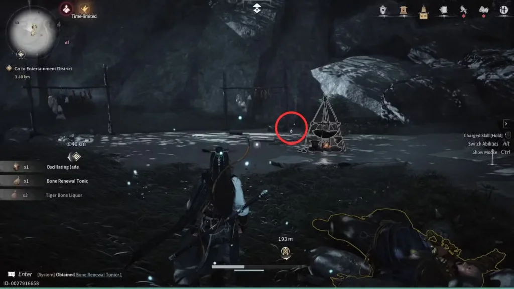 Coin Bag #3: "End" Location (Enemy Camp at Mountain Base) in Where Winds Meet