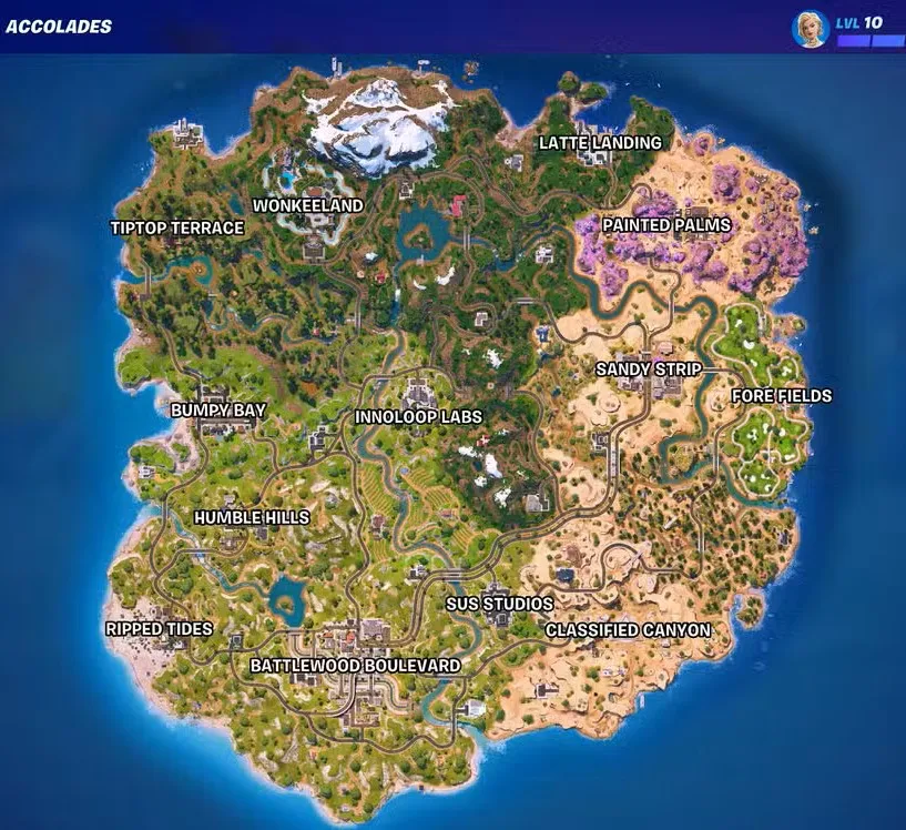 fortnite chapter 7 season 1 golden coast map