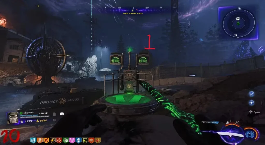 The Jump Pad Circuit (Complete the Loop) Janu's Towers Plaza in Black Ops 7