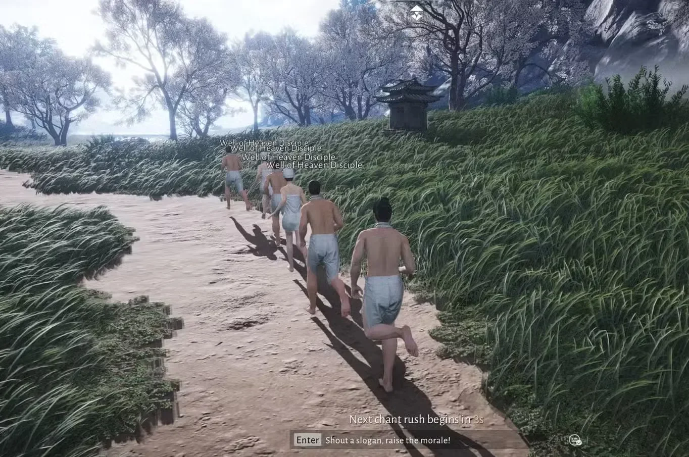 jogging in where winds meet