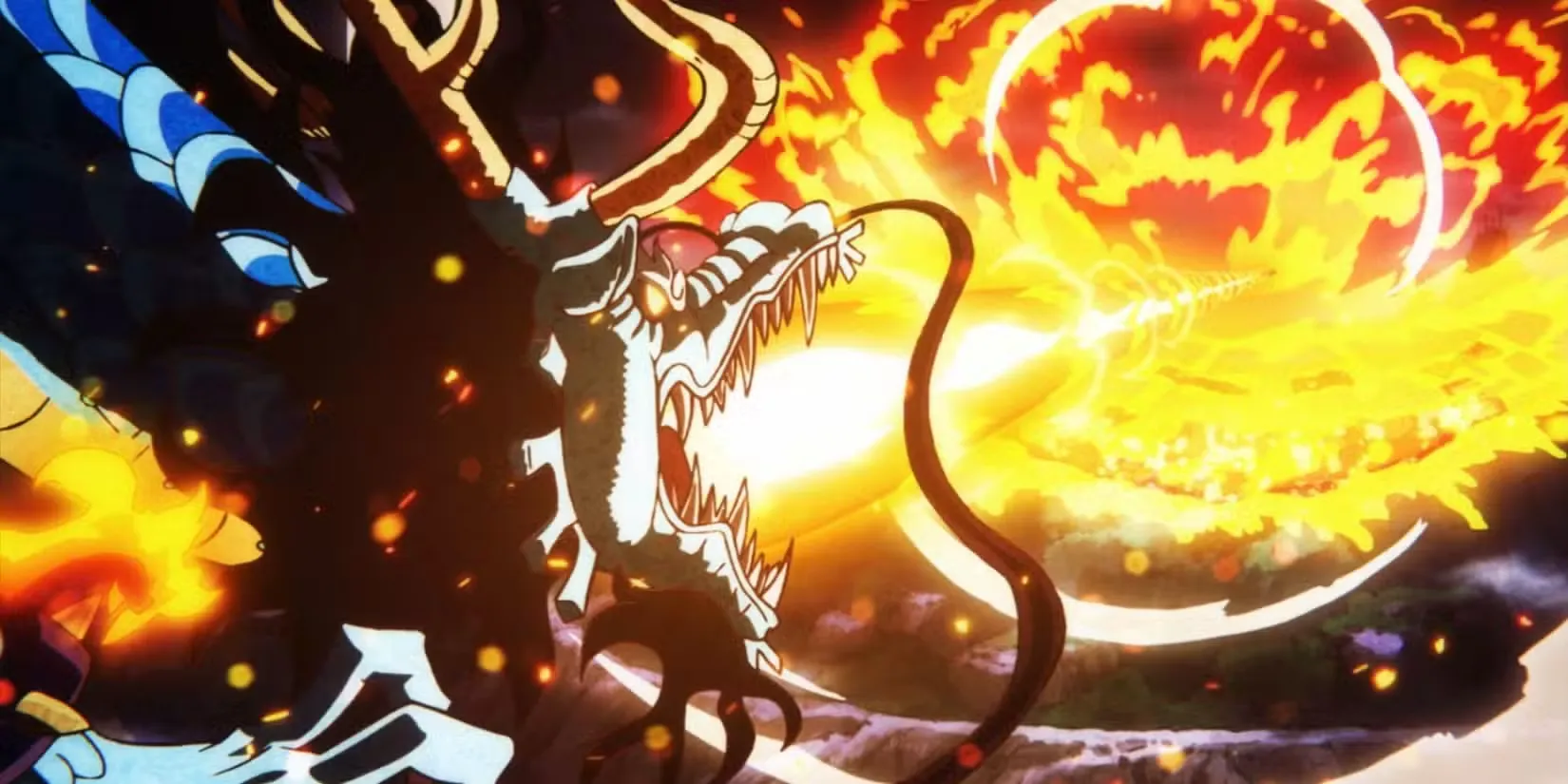 kaido firing his bolo breath one piece