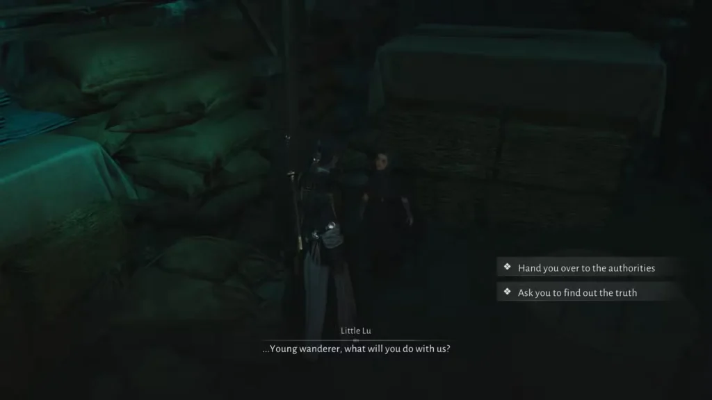 make a choice in where winds meet 