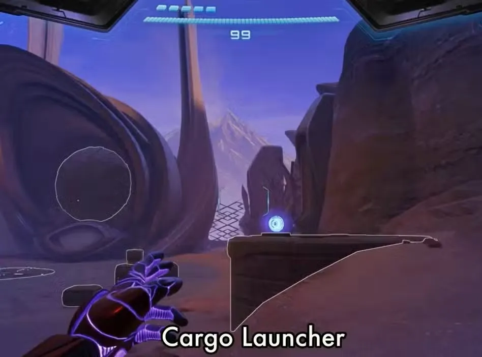 cargo launcher flare pool entrance in metroid prime 4 beyond