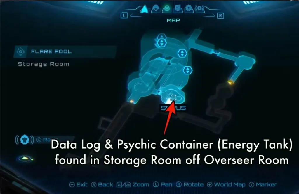 flare pool final data log tank overseer room data log in metroid prime 4 beyond