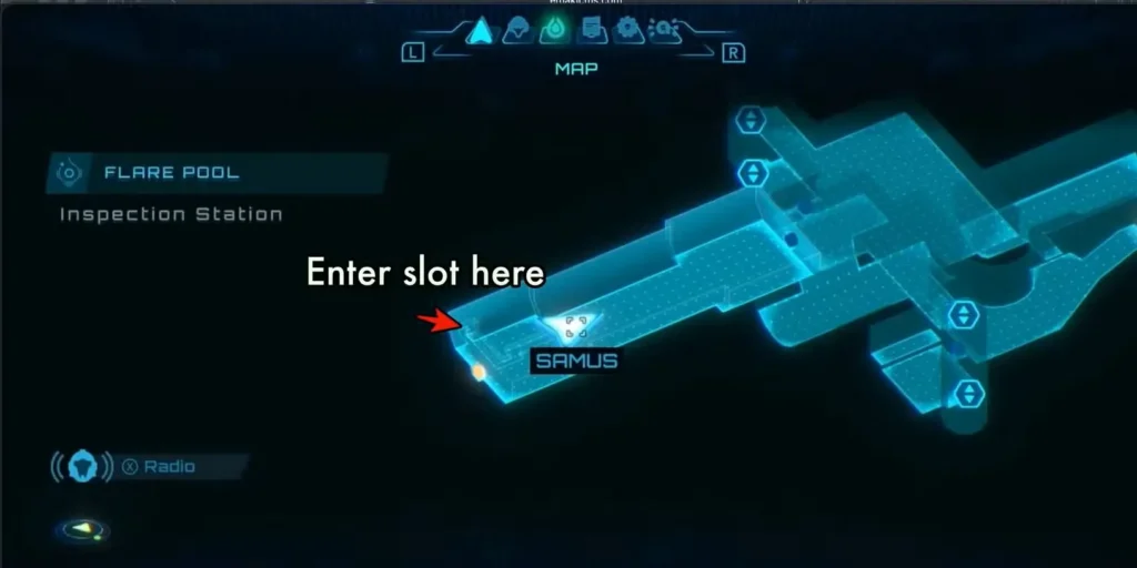 inspection station shot expansion map in metroid prime 4 beyond