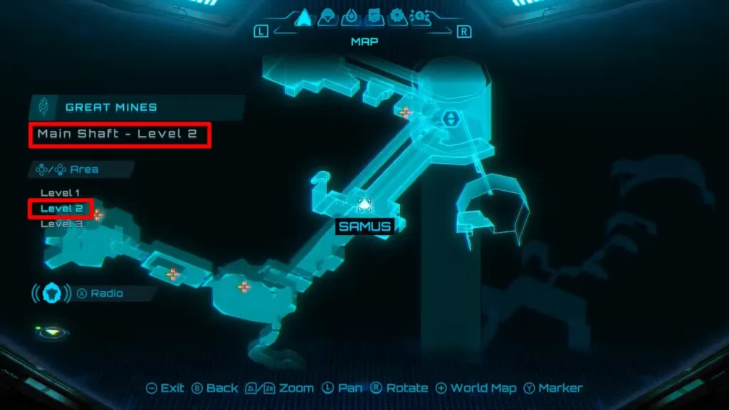 Energy Tank #12 - Great Mines (Mine Shaft Level 2) Location in Metroid Prime 4 Beyond
