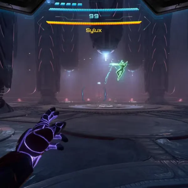 Energy Tank #3 - Volt Forge (First Sylux Encounter) in Metroid Prime 4 Beyond