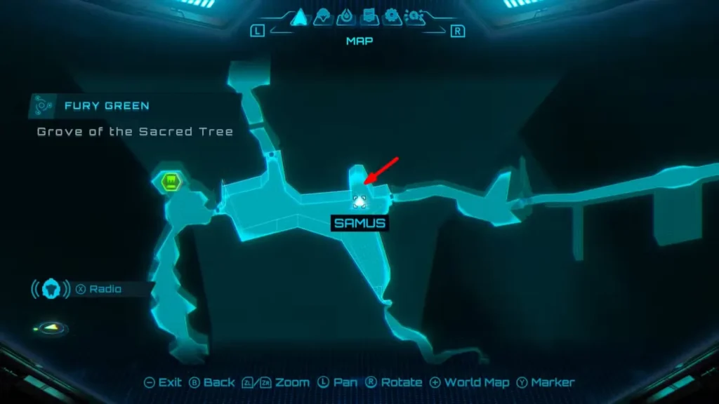 Fury Green Missile Expansion 1 Location in Metroid Prime 4: Beyond