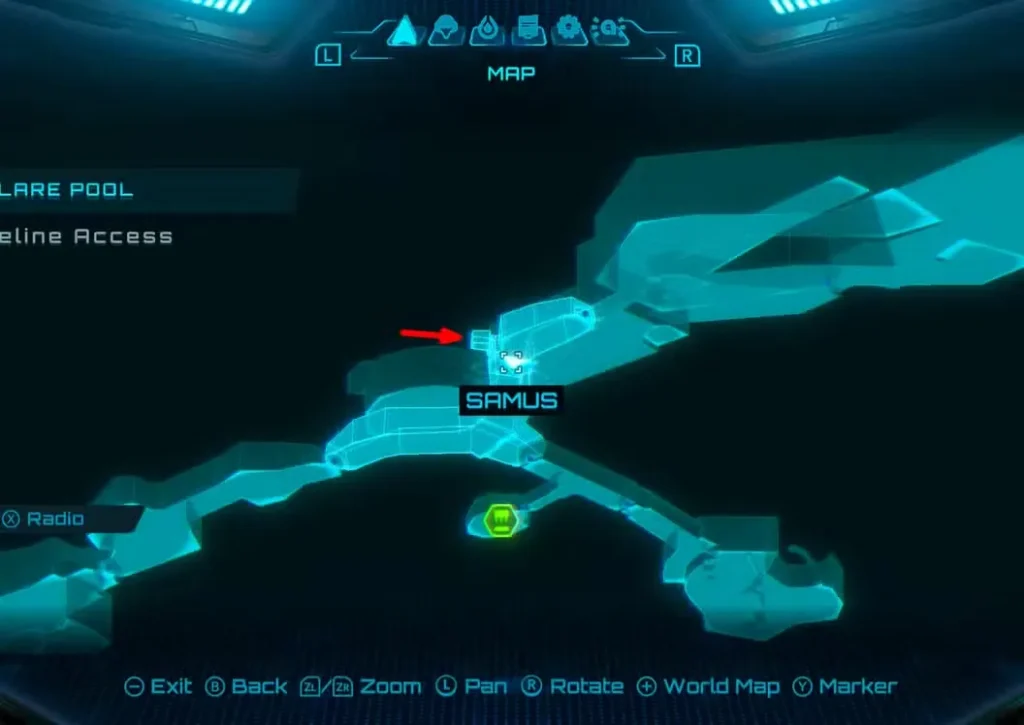 Flare Pool Missile Expansion 2 Location in Metroid Prime 4: Beyond