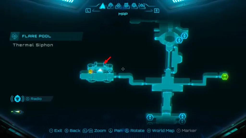 Flare Pool Missile Expansion 7 Location in Metroid Prime 4: Beyond